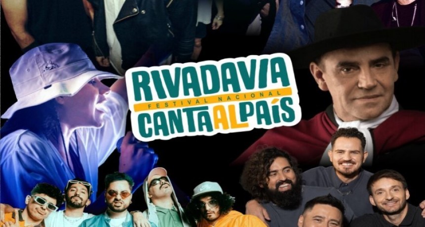 Qu&eacute; artistas se presentar&aacute;n en el festival Rivadavia Canta al Pa&iacute;s 