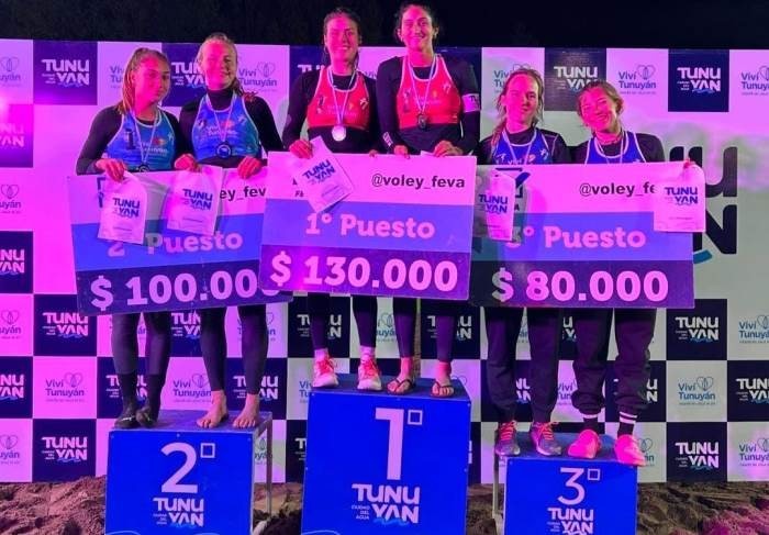 Leo Aveiro, Bauti Amieva y Maia Najul campeones en su tierra y con su gente