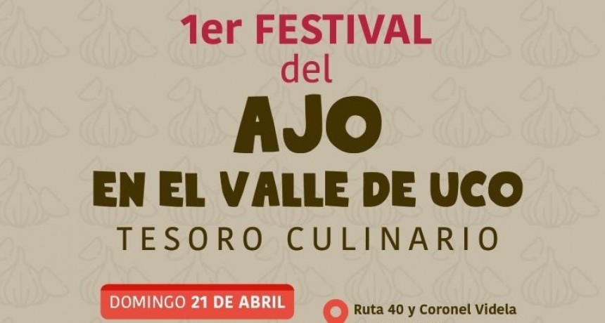 San Carlos: se realizar&aacute; el primer Festival del Ajo