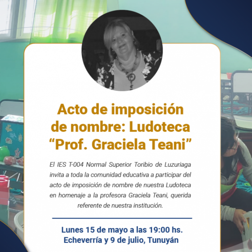 Ludoteca del terciario del Normal ya tiene nombre