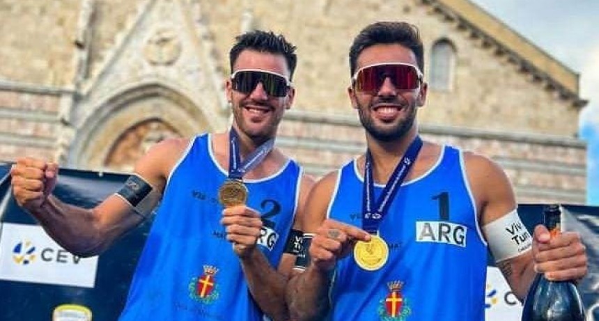 Aveiro y Amieva, campeones en Italia: la dupla tunuyayina se qued&oacute; con el Future de Messina