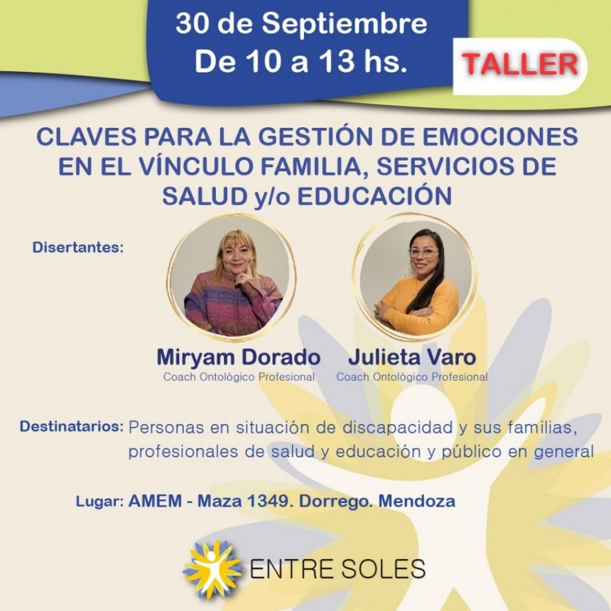 Importante taller para familia y personas con Discapacidad