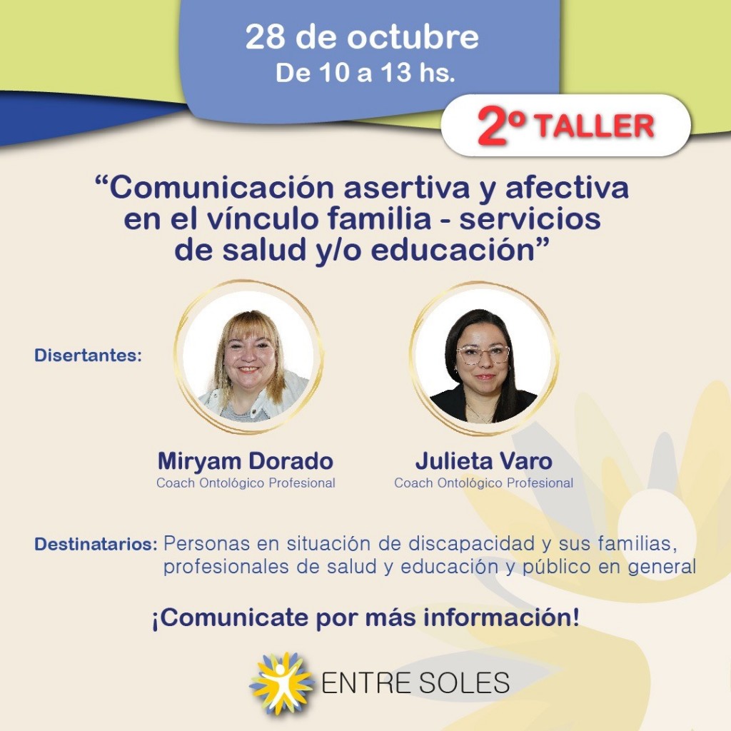 Segundo taller para familias y personas con discapacidad 