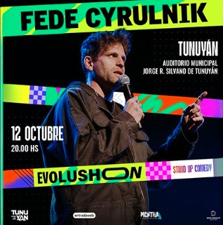Fede Cyrulnik llega al Auditorio de Tunuyán con su espectáculo “Evolushon”
