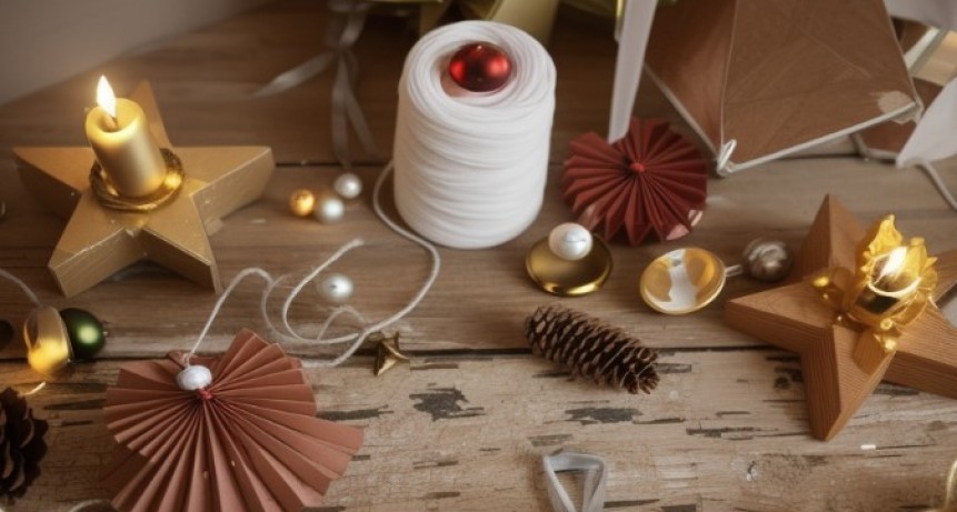 Taller de adornos navide&ntilde;os en Tupungato 