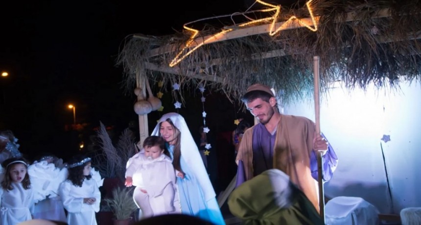 Pesebre viviente en Pareditas 