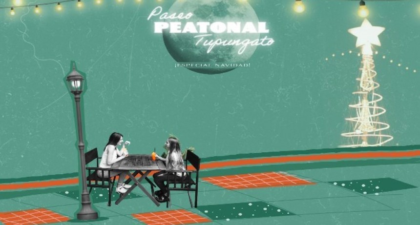 La magia de la navidad llega al Paseo Peatonal en Tupungato 