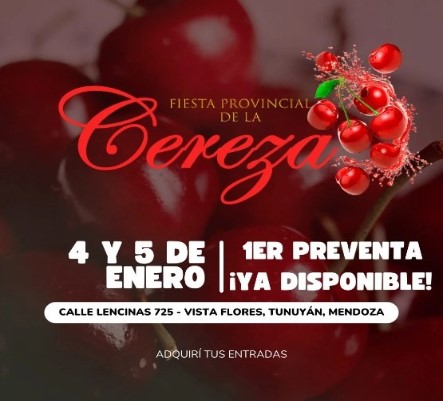 Se conoci&oacute; la grilla de artistas de la Fiesta Provincial de la Cereza